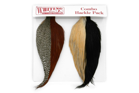Whiting Introductory Hackle Pack - Four 1/2 Capes dans le groupe Hameçons et terminal tackle / Fabrication mouche / Matériel de montage de mouches / Plumes et capes / Capes et selles l\'adresse Sportfiskeprylar.se (25841000)