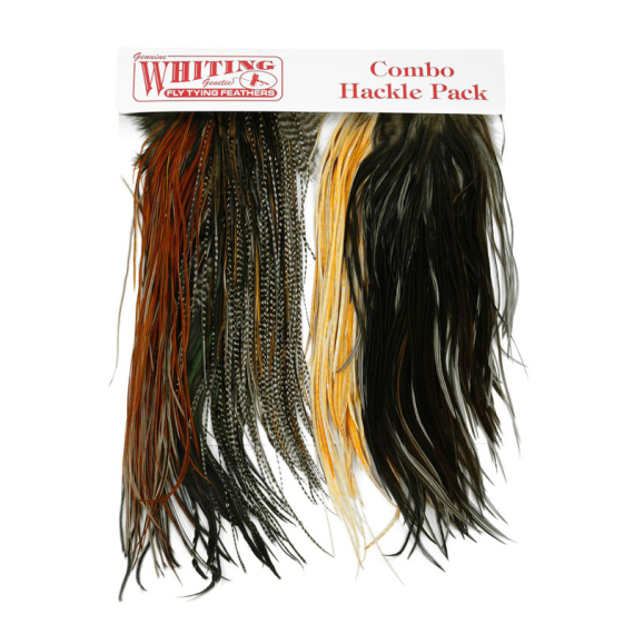 Whiting Introductory Hackle Pack - Four 1/2 Saddles dans le groupe Hameçons et terminal tackle / Fabrication mouche / Matériel de montage de mouches / Plumes et capes / Capes et selles l\'adresse Sportfiskeprylar.se (25842000)