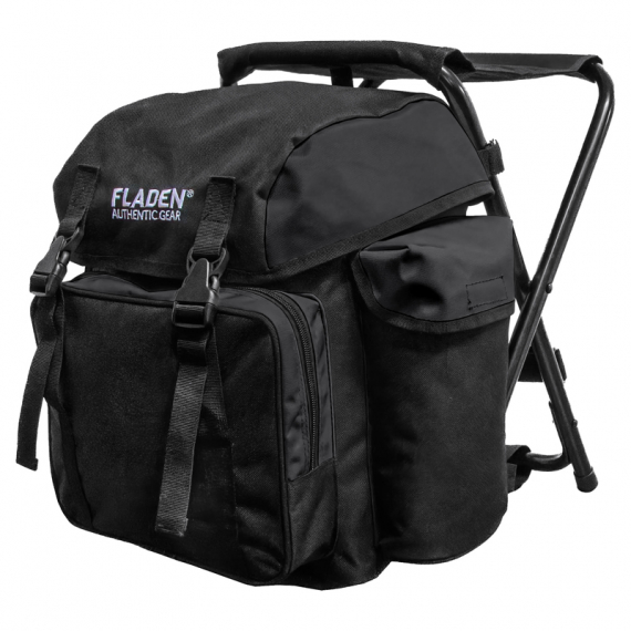 Fladen Backpack with Chair Authentic Gear black dans le groupe Stockage / Sacs à dos / Sac à dos chaise l\'adresse Sportfiskeprylar.se (26-4905)