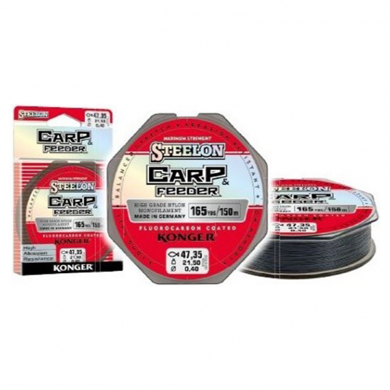 Konger Steelon Carp & Feeder 150m dans le groupe Lignes de pêche / Lignes en nylon l\'adresse Sportfiskeprylar.se (263150020r)