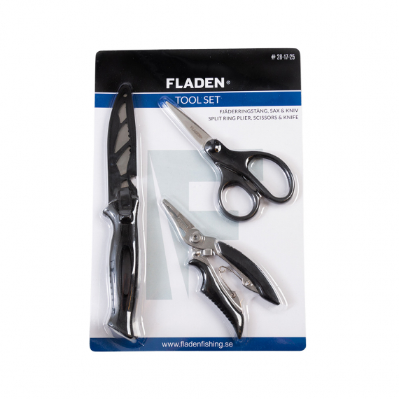 Fladen Tool Set Plier, Scissors, Pocket Knife dans le groupe Outils et accessoires / Pinces et ciseaux l\'adresse Sportfiskeprylar.se (28-17-25)