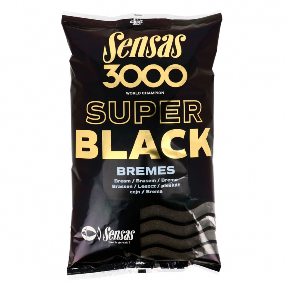 Sensas 3000 Super Black Bremes 1kg dans le groupe Leurre de la peche / Bouillettes, esches et amorce / Amorces / Amorce l\'adresse Sportfiskeprylar.se (29-11572)