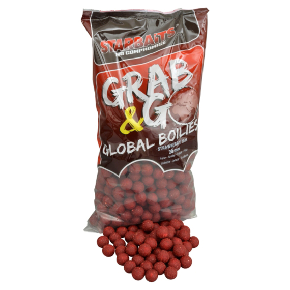 Starbaits G&G Global Boilies Strawberry Jam 2,5kg dans le groupe Leurre de la peche / Bouillettes, esches et amorce / Bouillette, bouillette carpe l\'adresse Sportfiskeprylar.se (29-16826r)