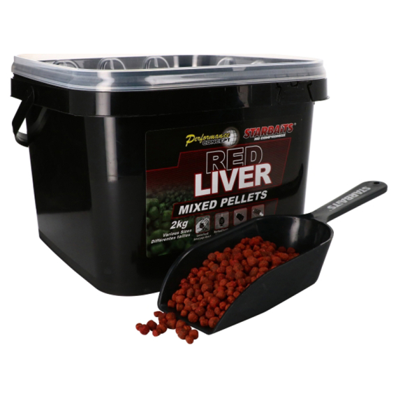 Starbaits PC Red Liver Pellets Mixed 2kg dans le groupe Leurre de la peche / Bouillettes, esches et amorce / Pellets l\'adresse Sportfiskeprylar.se (29-33861)