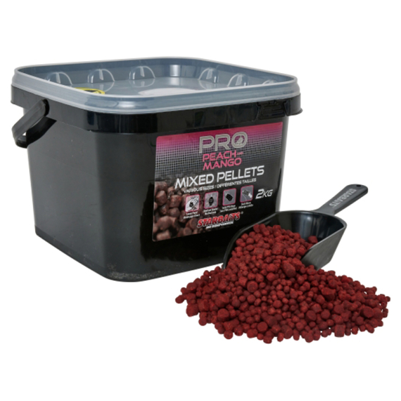 Starbaits Pro Peach & Mango Pellets Mixed 2kg dans le groupe Leurre de la peche / Bouillettes, esches et amorce / Pellets l\'adresse Sportfiskeprylar.se (29-34625)