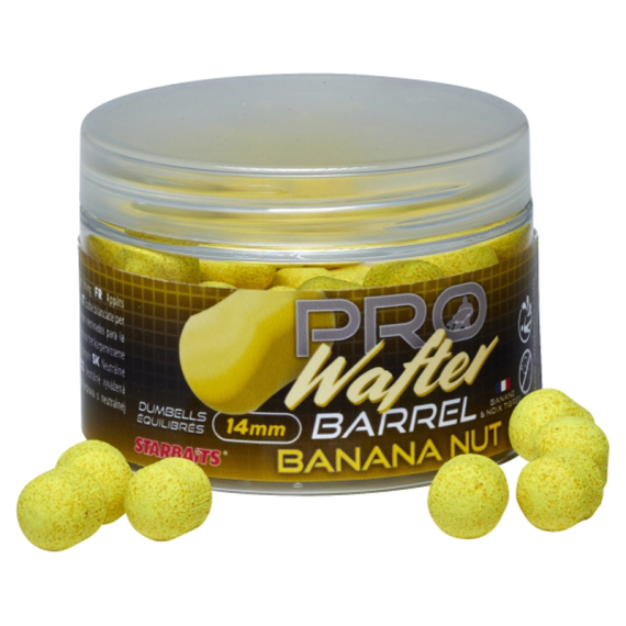 Starbaits Pro Banana Nut Barrel Wafter - 14mm dans le groupe Leurre de la peche / Bouillettes, esches et amorce / Bouillette, bouillette carpe l\'adresse Sportfiskeprylar.se (29-44772)