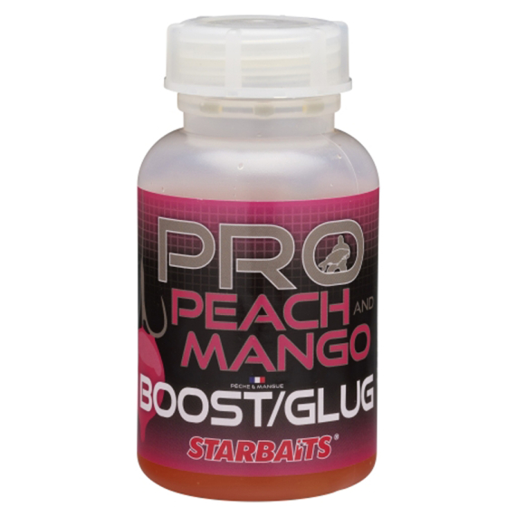 Starbaits Pro Peach & Mango Boost 200ml dans le groupe Leurre de la peche / Bouillettes, esches et amorce / Liquides et additifs l\'adresse Sportfiskeprylar.se (29-44906)
