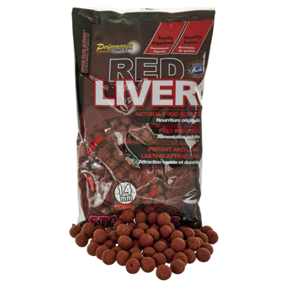 Starbaits PC Red Liver Boilies 800g dans le groupe Leurre de la peche / Bouillettes, esches et amorce / Bouillette, bouillette carpe l\'adresse Sportfiskeprylar.se (29-63615r)