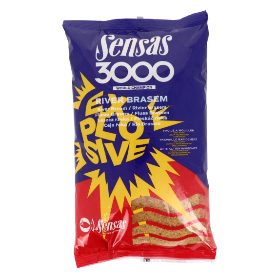 Sensas 3000 Explosive River Brasem 1kg dans le groupe Leurre de la peche / Bouillettes, esches et amorce / Amorces l\'adresse Sportfiskeprylar.se (29-64652)