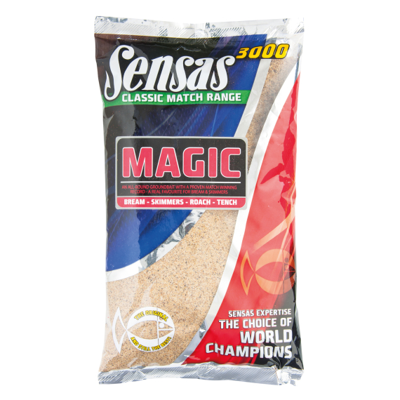 Sensas 3000 Magic Naturel 1kg dans le groupe Leurre de la peche / Bouillettes, esches et amorce / Amorces l\'adresse Sportfiskeprylar.se (29-71101)
