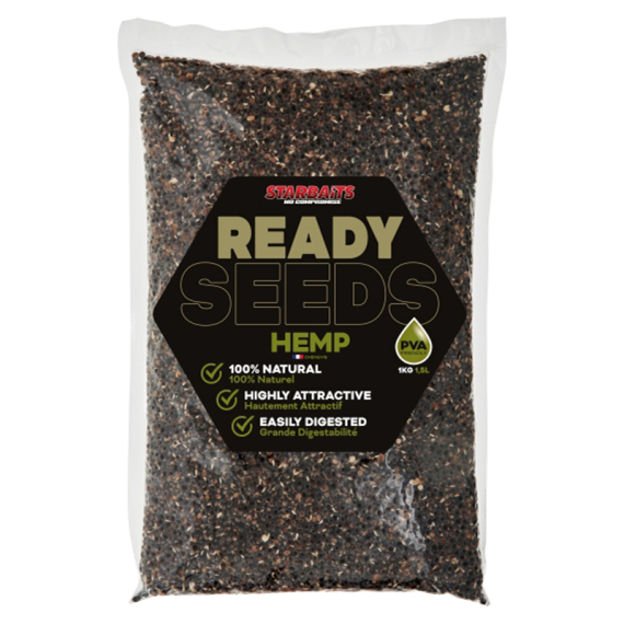 Starbaits Ready Seeds Hemp 1kg dans le groupe Leurre de la peche / Bouillettes, esches et amorce / Particules l\'adresse Sportfiskeprylar.se (29-74214)