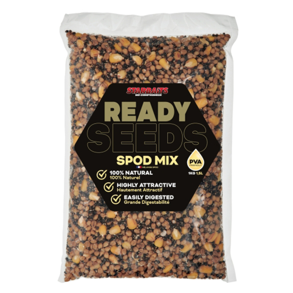 Starbaits Ready Seeds Spod Mix 1kg dans le groupe Leurre de la peche / Bouillettes, esches et amorce / Particules l\'adresse Sportfiskeprylar.se (29-74215)