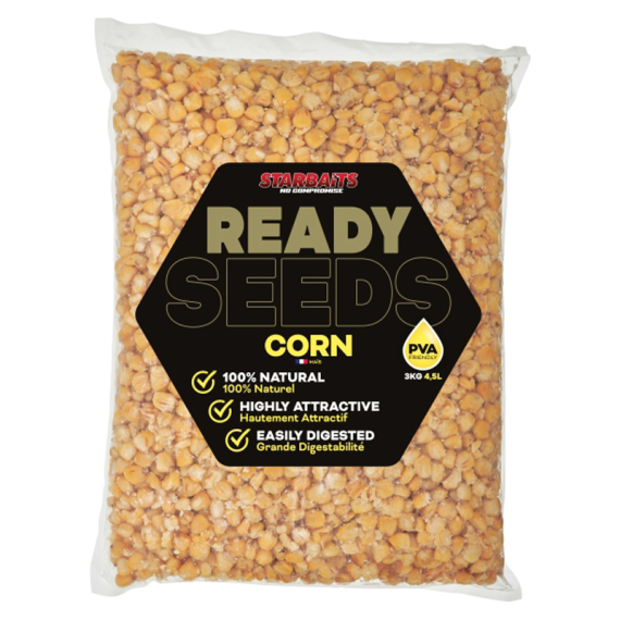 Starbaits Ready Seeds Corn 3kg dans le groupe Leurres / Bouillettes, esches et amorce / Particules l\'adresse Sportfiskeprylar.se (29-74218)