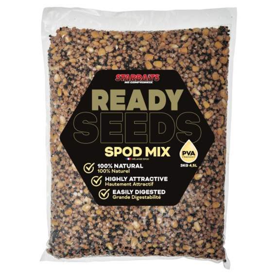 Starbaits Ready Seeds Spod Mix 3kg dans le groupe Leurre de la peche / Bouillettes, esches et amorce / Particules l\'adresse Sportfiskeprylar.se (29-74220)