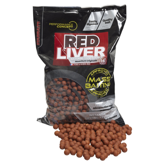 Starbaits PC Red Liver Mass Baiting Boilies 3kg dans le groupe Leurre de la peche / Bouillettes, esches et amorce / Bouillette, bouillette carpe l\'adresse Sportfiskeprylar.se (29-81484r)