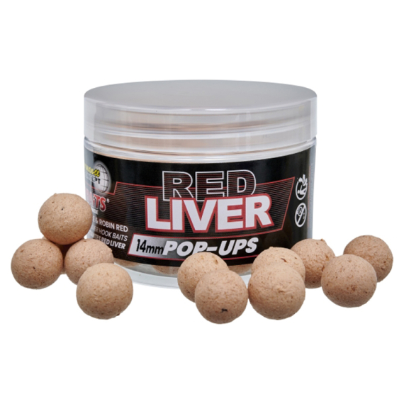 Starbaits PC Red Liver Pop Up - 14mm dans le groupe Leurre de la peche / Bouillettes, esches et amorce / Popups & Wafters l\'adresse Sportfiskeprylar.se (29-82378)