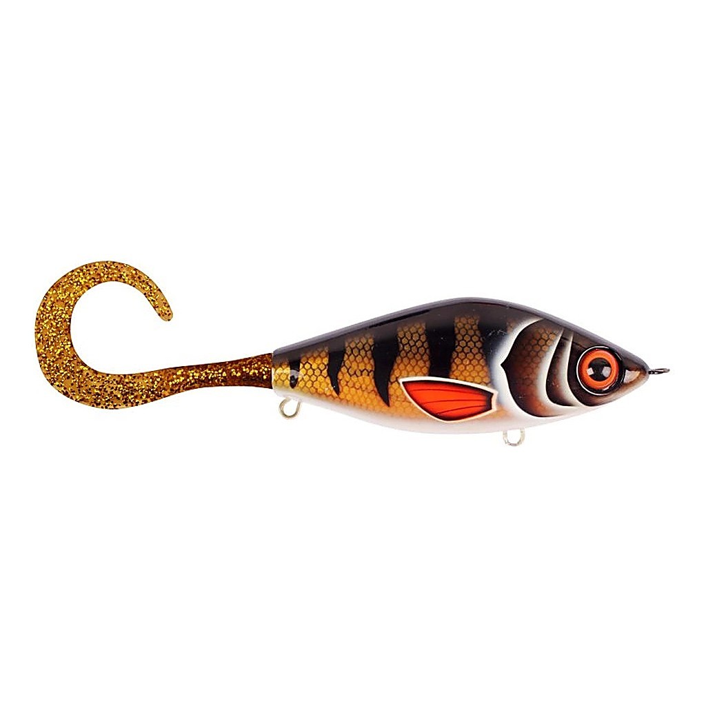 TrueGlide Guppie, 13,5cm, 120gr - Golden Perch - Gold / Gold glitter dans le groupe Leurre de la peche / Jerkbait l\'adresse Sportfiskeprylar.se (29-EG208-TR003)