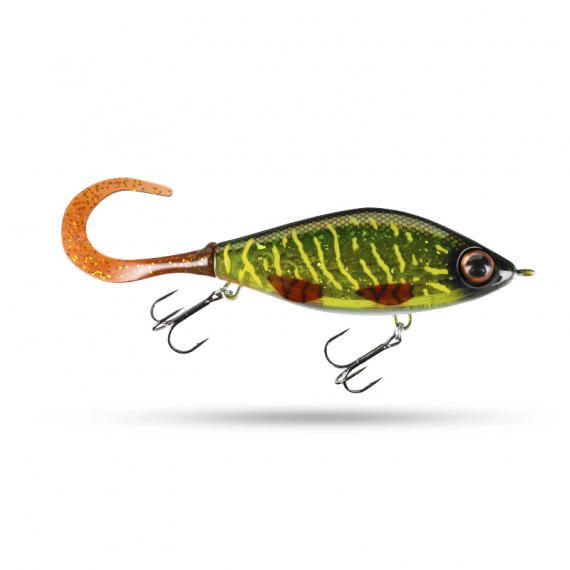 TrueGlide Guppie Jr Sinking 11cm 70g Söder Custom - Green Motoroil Pike UV dans le groupe Leurre de la peche / Jerkbait l\'adresse Sportfiskeprylar.se (29-EG208A-C755G)