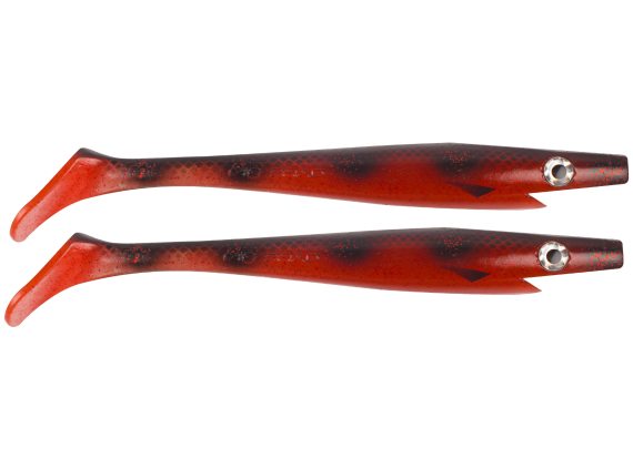 Pig Shad Jr, 20cm, 50g - Bloody Spotted Bullhead - 2pcs dans le groupe Leurre de la peche / Leurre souple / Jigs à brochets l\'adresse Sportfiskeprylar.se (29-SP172C-116)