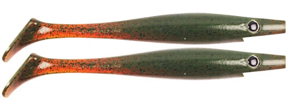 Pig Shad Junior 20cm - Motor Oil Pepper dans le groupe Leurre de la peche / Leurre souple / Jigs à brochets l\'adresse Sportfiskeprylar.se (29-SP172C-C017)