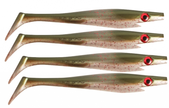 Pig Shad 15cm Nano Size (4-pack) - Arkansas Shiner dans le groupe Leurre de la peche / Leurre souple / Jigs à brochets l\'adresse Sportfiskeprylar.se (29-SP172D-104)