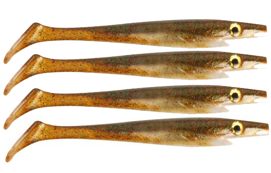 Pig Shad 15cm Nano Size (4-pack) - Baby Brown dans le groupe Leurre de la peche / Leurre souple / Jigs à brochets l\'adresse Sportfiskeprylar.se (29-SP172D-108)