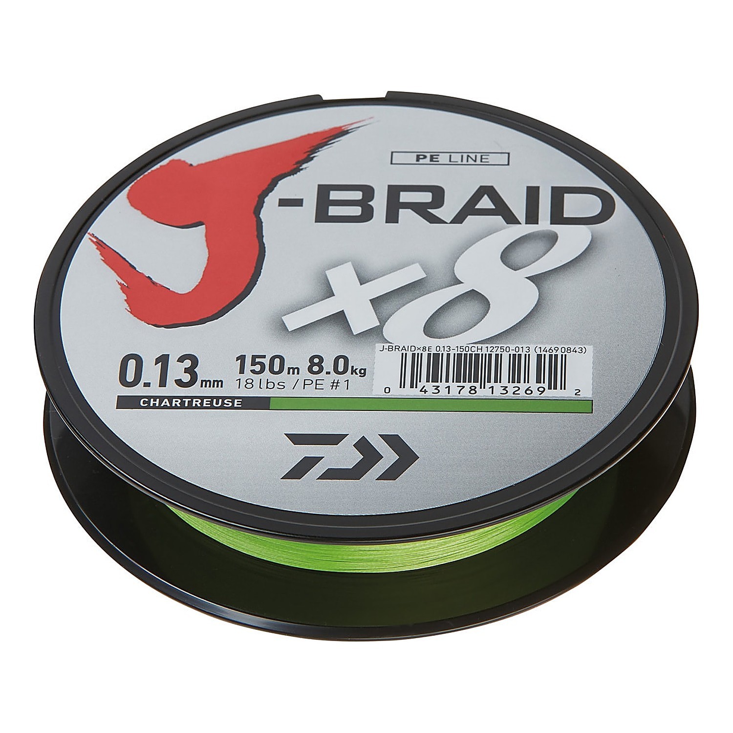 Daiwa J-Braid X8 15m Chartreuse dans le groupe Techniques de pêche / Pêche des carnassiers / Lignes / Tresses l\'adresse Sportfiskeprylar.se (3000021196DOr)