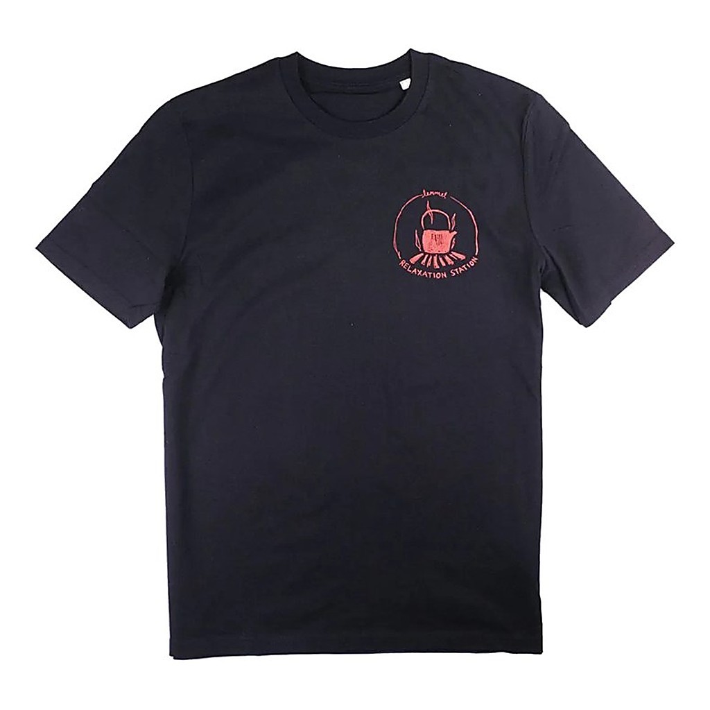 Lemmel T-shirt Relaxation Station Black w Red print dans le groupe Habits et chaussures / Vêtements / T-shirts l\'adresse Sportfiskeprylar.se (3010106-5334r)
