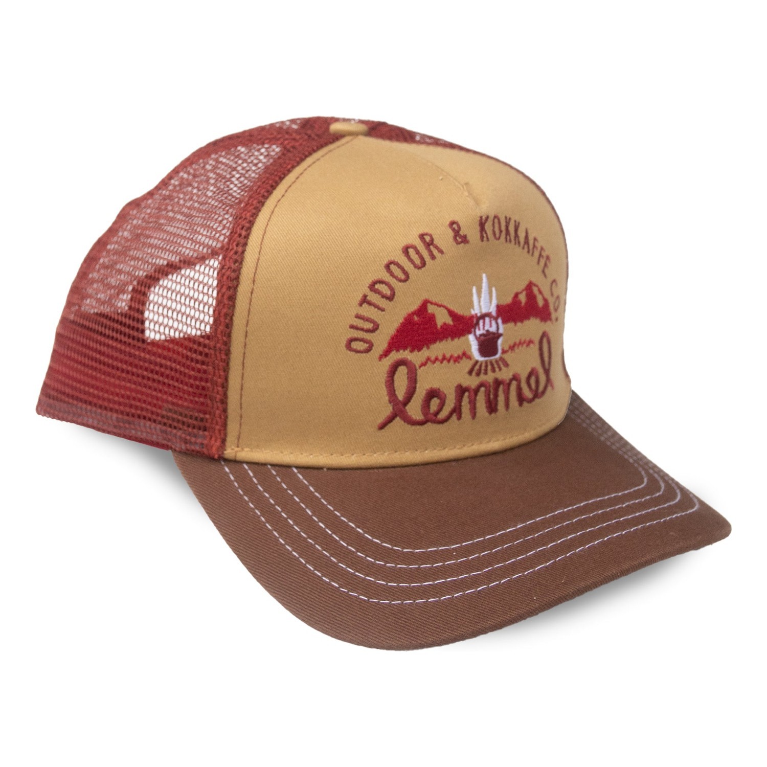 Lemmel Trucker Cap Keep on Truckin Mama Brown/Burgundy dans le groupe Habits et chaussures / Chapeau de peche, casquette peche / Casquettes l\'adresse Sportfiskeprylar.se (3020201-5832)