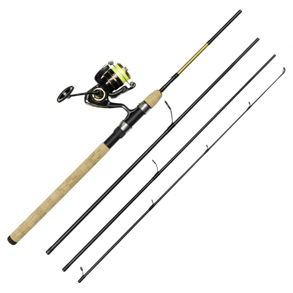 Daiwa Crossfire LT1000 Gold Rush 7\' 4pc 3-15G/0.13YL dans le groupe Kit de pêche / Combos spinning / Ensemble Spinning Perche l\'adresse Sportfiskeprylar.se (32-217517)