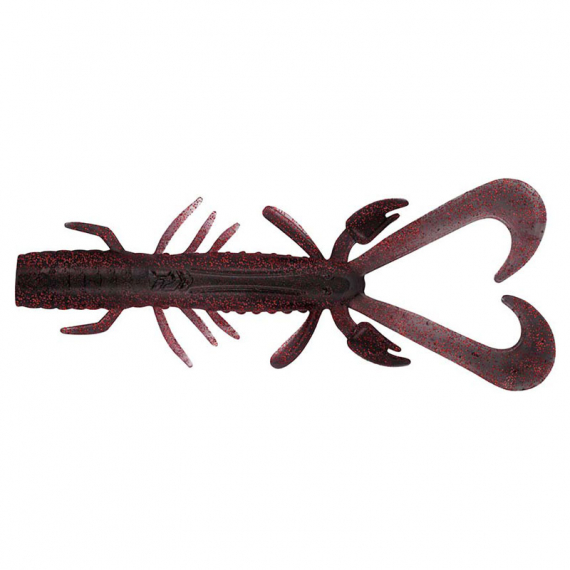 Daiwa Bait Junkie Risky Critter 7,6cm (6-pack) - Ghost Black Red Belly dans le groupe Leurre de la peche / Leurre souple / Jigs pour perches et pour sandres l\'adresse Sportfiskeprylar.se (32-217649)
