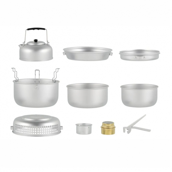 Proelia Outdoor Storm Kitchen Complete 9-Pieces dans le groupe Loisirs en plein air / Cuisines camping et ustensiles / Cuisines et brûleurs camping / Cuisines alcool l\'adresse Sportfiskeprylar.se (32124-PROEL)