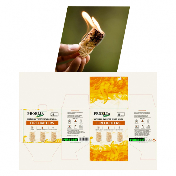 Proelia Outdoor Wood Wool 25 Pieces In Ash Tree dans le groupe Loisirs en plein air / Autres équipement outdoor / Pierre à feu l\'adresse Sportfiskeprylar.se (32140-1-PROEL)