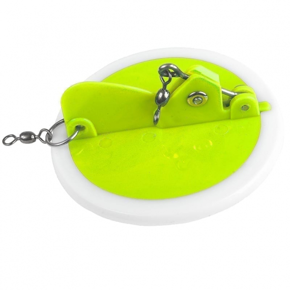 Fladen Disc Diver Round 87mm - Limegreen dans le groupe Accessoires de pêche / Deep Diving Paravanes l\'adresse Sportfiskeprylar.se (36-0887G)