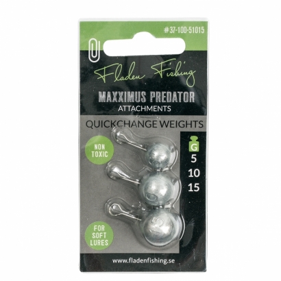 Quickchange weights for soft lures 5-10-15g dans le groupe Hameçons et terminal tackle / Têtes plombées l\'adresse Sportfiskeprylar.se (37-100-51015)