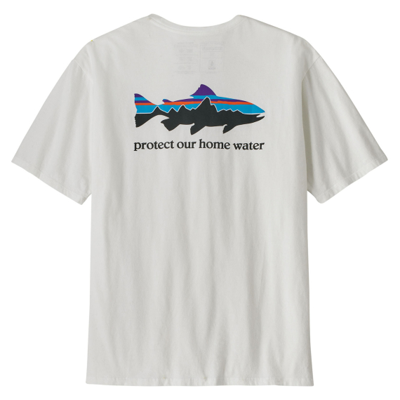Patagonia M\'s Home Water Trout Organic T-Shirt White dans le groupe Habits et chaussures / Habits / T-shirts l\'adresse Sportfiskeprylar.se (37547-WHIr)