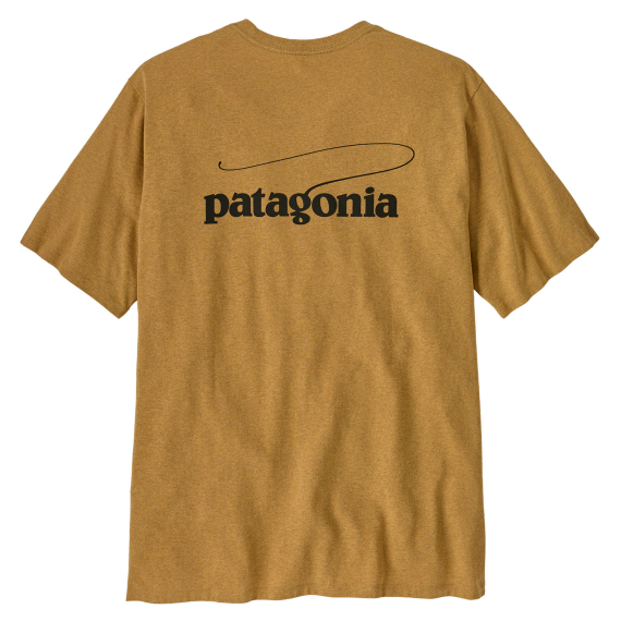 Patagonia M\'s Casting Logo Responsibili-Tee Pufferfish Gold dans le groupe Habits et chaussures / Habits / T-shirts l\'adresse Sportfiskeprylar.se (37811-PFGD-Sr)
