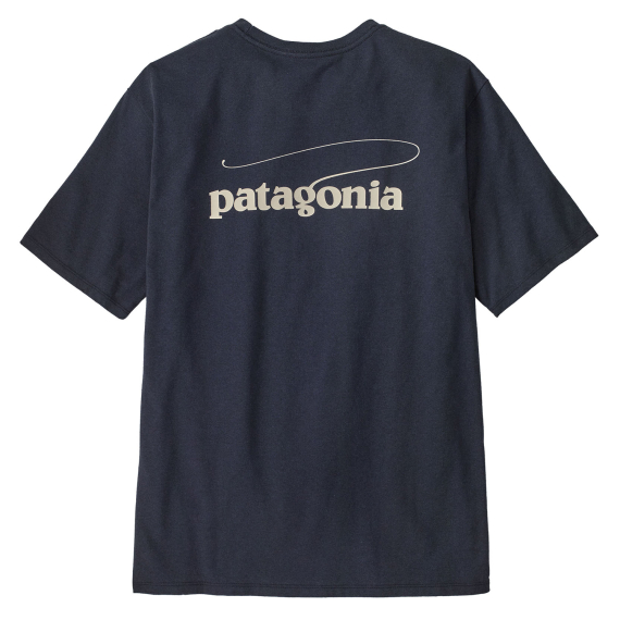 Patagonia M\'s Casting Logo Responsibili-Tee Smolder Blue dans le groupe Habits et chaussures / Habits / T-shirts l\'adresse Sportfiskeprylar.se (37811-SMDB-Lr)