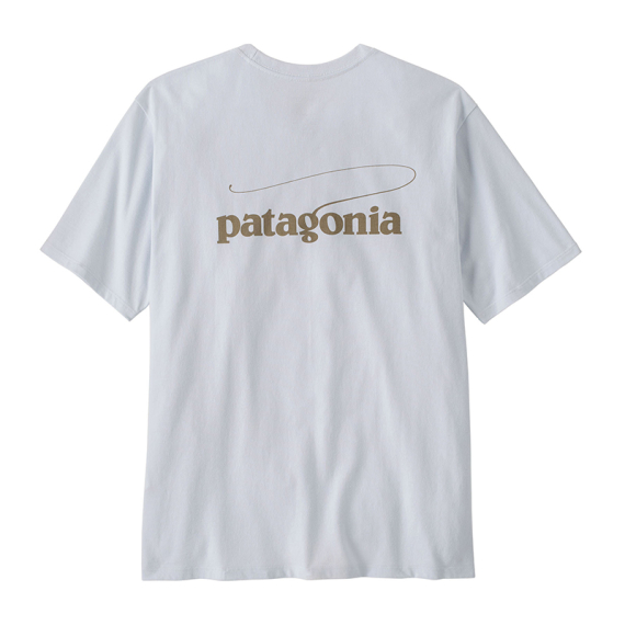 Patagonia M\'s Casting Logo Responsibili-Tee WHI dans le groupe Habits et chaussures / Habits / T-shirts l\'adresse Sportfiskeprylar.se (37811-WHI-Lr)