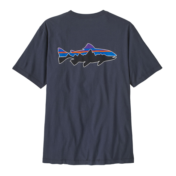 Patagonia M\'s Fitz Roy Trout T-Shirt Smolder Blue dans le groupe Habits et chaussures / Vêtements / T-shirts l\'adresse Sportfiskeprylar.se (37846-SMDB-Lr)