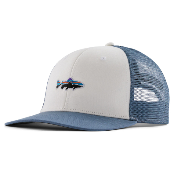Patagonia Stand Up Trout Trucker Hat, White dans le groupe Habits et chaussures / Casquettes et chapeaux / Casquettes / Casquettes trucker l\'adresse Sportfiskeprylar.se (37998-WHI-ALL)