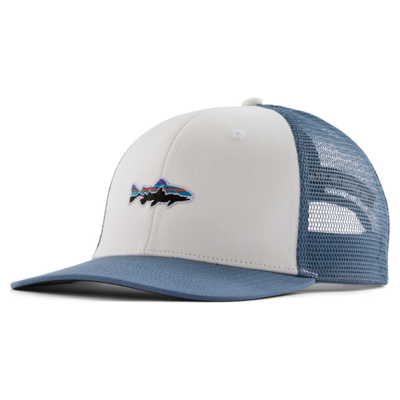 Patagonia Stand Up Trout Trucker Hat, White dans le groupe Habits et chaussures / Chapeau de peche, casquette peche / Casquettes / Casquettes trucker l\'adresse Sportfiskeprylar.se (37998-WHI-ALL)