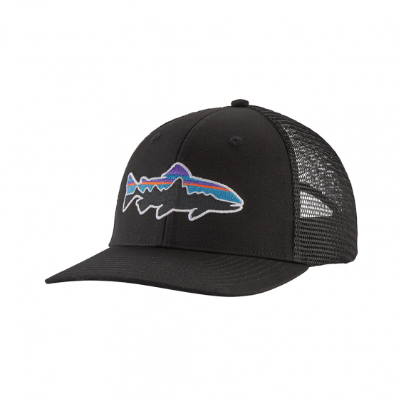 Patagonia Fitz Roy Trout Trucker Hat Black dans le groupe Habits et chaussures / Chapeau de peche, casquette peche / Casquettes / Casquettes trucker l\'adresse Sportfiskeprylar.se (38288-BLK-ALL)