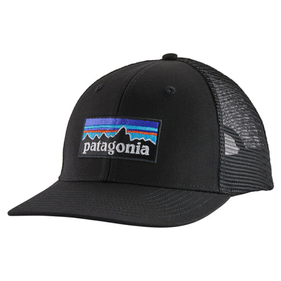 Patagonia P-6 Logo Trucker Hat Black dans le groupe Habits et chaussures / Chapeau de peche, casquette peche / Casquettes / Casquettes trucker l\'adresse Sportfiskeprylar.se (38289-BLK-ALL)