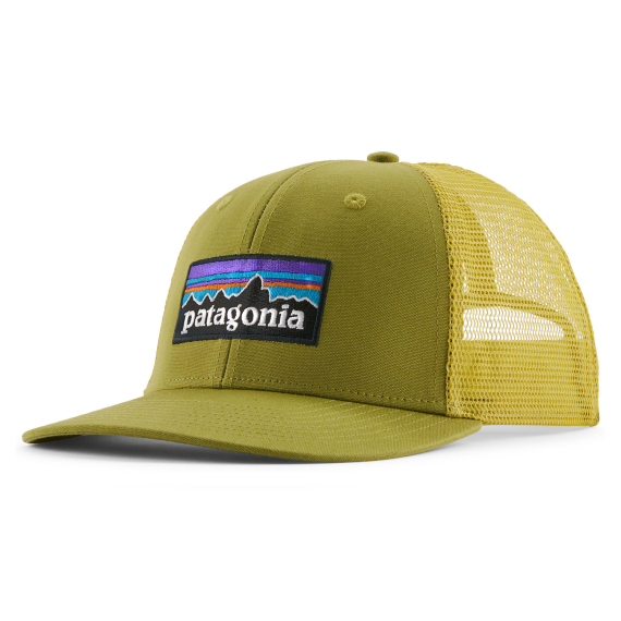 Patagonia P-6 Logo Trucker Hat Graze Green dans le groupe Habits et chaussures / Chapeau de peche, casquette peche / Casquettes / Casquettes trucker l\'adresse Sportfiskeprylar.se (38289-GRZG-ALL)