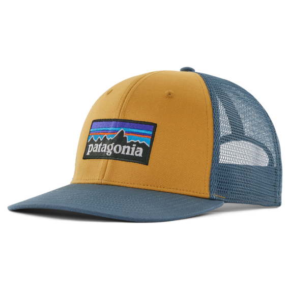 Patagonia P-6 Logo Trucker Hat, Pufferfish Gold dans le groupe Habits et chaussures / Casquettes et chapeaux / Casquettes / Casquettes trucker l\'adresse Sportfiskeprylar.se (38289-PFGD-ALL)