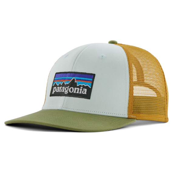 Patagonia P-6 Logo Trucker Hat, Wispy Green dans le groupe Habits et chaussures / Casquettes et chapeaux / Casquettes / Casquettes trucker l\'adresse Sportfiskeprylar.se (38289-WPYG-ALL)