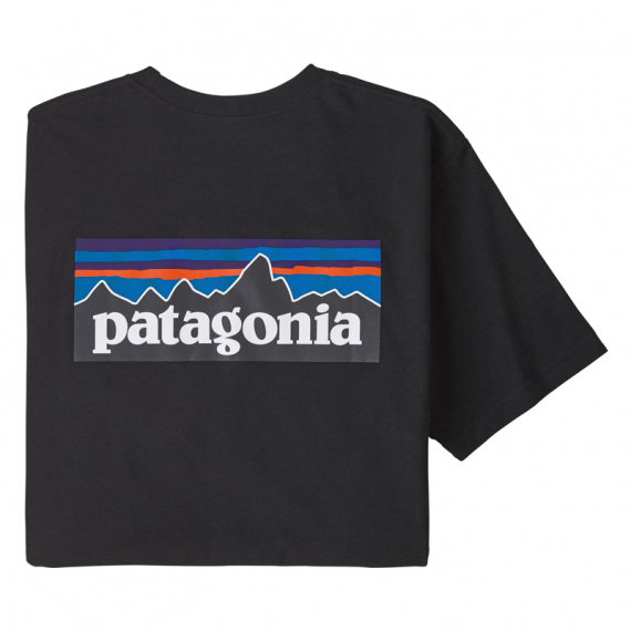 Patagonia M\'s P-6 Logo Responsibili-Tee Black dans le groupe Habits et chaussures / Habits / T-shirts l\'adresse Sportfiskeprylar.se (38504-BLK-Sr)