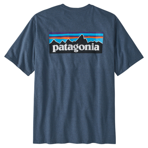 Patagonia M\'s P-6 Logo Responsibili-Tee, Utility Blue dans le groupe Habits et chaussures / Habits / T-shirts l\'adresse Sportfiskeprylar.se (38504-UTB-Sr)