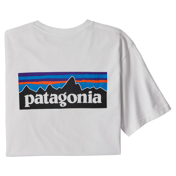 Patagonia M\'s P-6 Logo Responsibili-Tee White dans le groupe Habits et chaussures / Habits / T-shirts l\'adresse Sportfiskeprylar.se (38504-WHI-Sr)